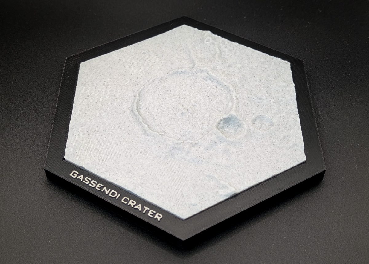 Gassendi Crater Hexagon wall set